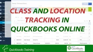 Class and Location Tracking in Quickbooks Online