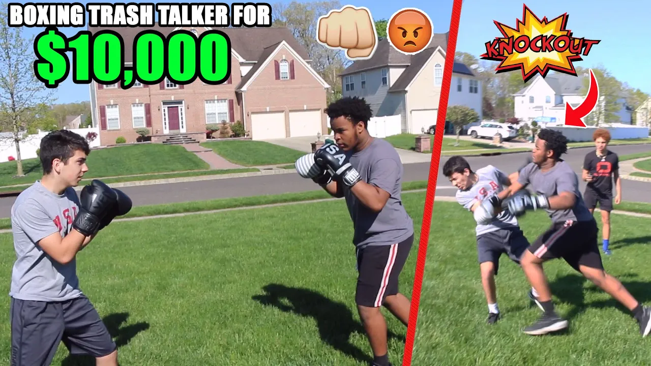 BOXING A HATER FOR $10,000 (CRAZY)