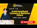 How to Avoid Duplicate Content Optimize Filters SEO Tips 2026