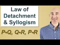 Law of Detachment and Syllogism