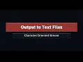 Output to Text File File Handling in Java ISC Class 11