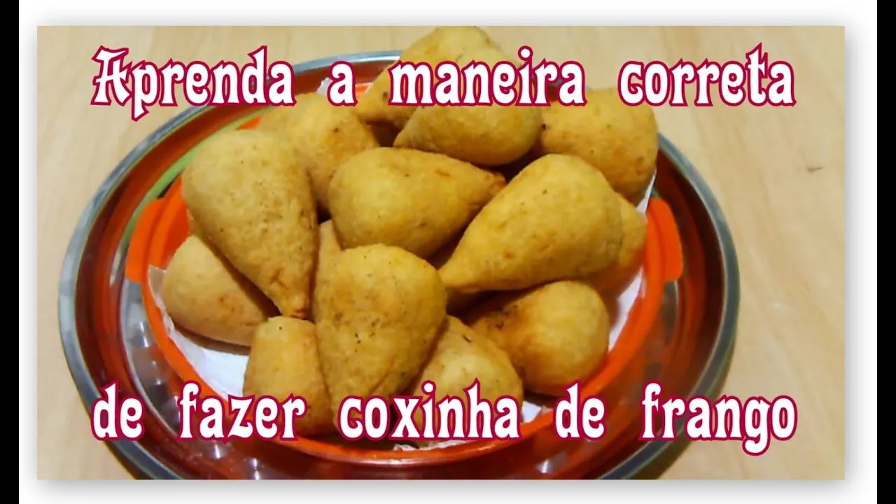 COMO FAZER CORRETAMENTE O RECHEIO E A MASSA DA COXINHA DE FRANGO