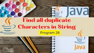 Finding Duplicate Characters In String in Java