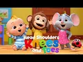 Download Lagu Head Shoulders Knees and Toes Remix | Fun 3D Kids Song \u0026 Dance