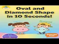 Easy Learning Oval and Diamond Shape in 10 Seconds Free Downloadable 4 Worksheets