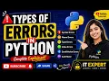 Types of Errors in Python Lecture 27 Syntax Runtime Logical Errors Explained