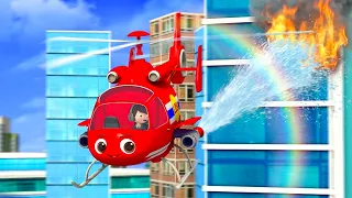 El helicoptero apaga el fuego  🚁🔥 Canciones Infantiles 🎵 Little Baby Bum