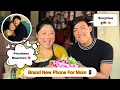 Lagu Brand New Phone For Mom😍 Her priceless Reaction ❤️