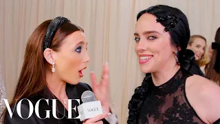 Billie Eilish Explores Layers and Textures at Met Gala Met Gala 2023 With Emma Chamberlain Vogue