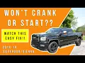 Troubleshooting a No--Start Issue in Chevy Silverado GMC Sierra 2014-19 - DIY Fix Guide