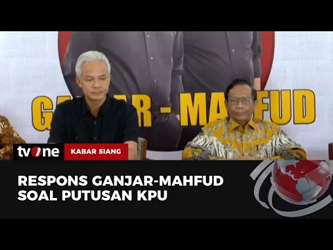 Ganjar-Mahfud Menanggapi Hasil Pemilu 2024