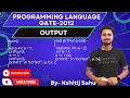 Programming Language GATE-2012 Problem Solution