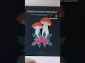 Magic Mushroom Coloring Page Colored Aesthetic Adult Coloring Book