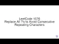 LeetCode 1576 Replace All s to Avoid Consecutive Repeating Characters