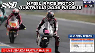 Hasil Moto3 Hari ini - Hasil Race Moto3 Australia 2026 - Klasemen Moto3 Veda Ega Pratama 2026