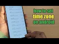 how to change time zone on android