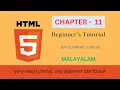 HTML Tutorial for beginners CHAPTER - 11 Div element in HTML MALAYALAM just