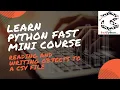 Reading and Writing Data from a CSV File in Python for our Address Book Application Free Course