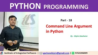 Part - 18 Command Line Argument in Python Hindi Language