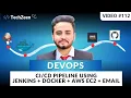 DevOps Tutorial Pipeline with Jenkins Docker AWS EC2 GitHub Email for NestJS App