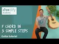 F Chord Beginner Guitar Tutorial