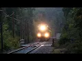 MBTA s Franklin Line in Walpole HSP46s Foxboro Operations Annoying Crossing Bells 22