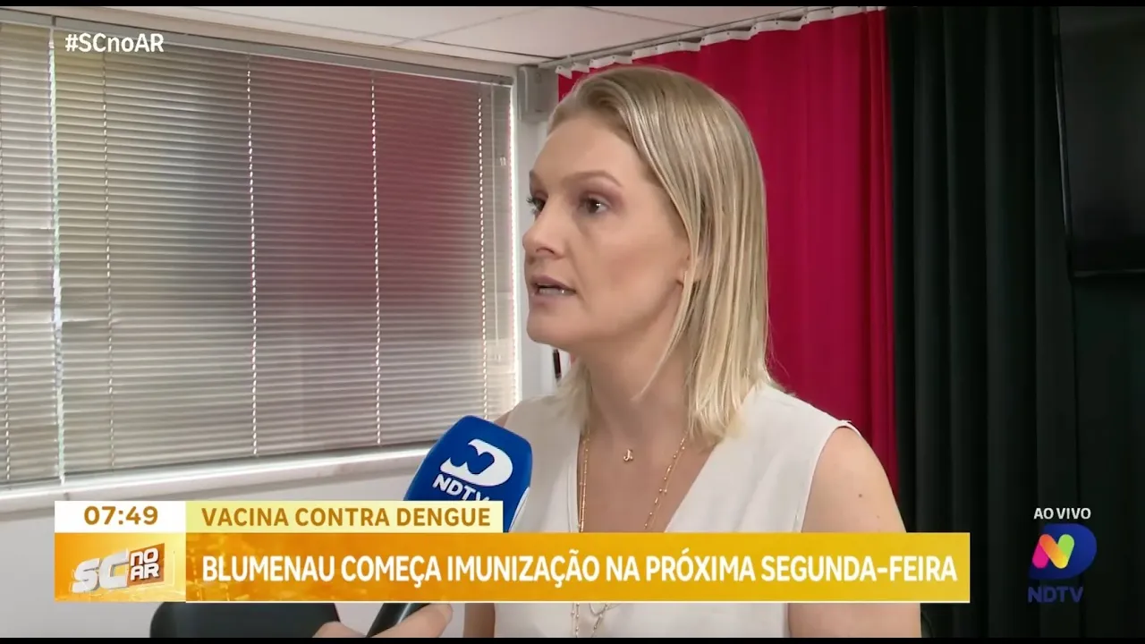 Blumenau inicia campanha de imunização contra dengue na próxima segunda-feira