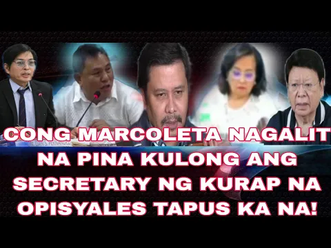 Download MP3 CONG MARCOLETA NAGALIT NA PINA KULONG ANG SECRETARY NG KURAP NA OPISYALES TAPUS KA NA!