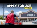 How to Apply for a Job at Lowe s Online