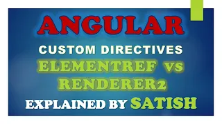 Angular Custom Directives In Angular HostListener ElementRef Renderer2 In Angular