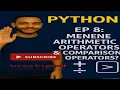 Python EP 8 Arithmetic Comparison Operators python programming language