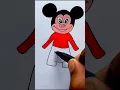 Cute Mickey Mouse Drawing for Kids Easy Step-by-Step Cartoon Art