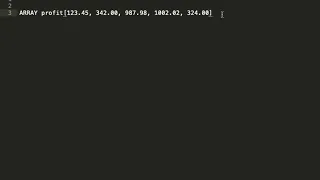 Pseudocode simple Array