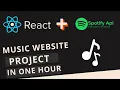 Building a React Spotify App in 1 Hour React JS Project for beginners With Source Code