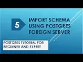 postgres foreign data wrapper postgres foreign server import schema postgresql tutorial