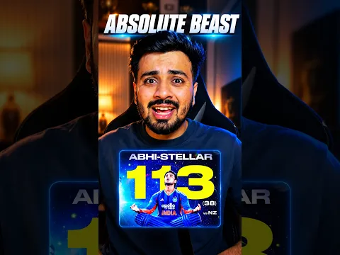 🚨Abhishek Sharma 35 Ball 100🤯Abhishek Sharma 113 Runs 4th T20i Century IND vs NZ 3rd T20 2026
