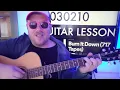 How To Play Burn It Down - Warren Zeiders (from the 717 tapes) Guitar Tutorial (Beginner Lesson!)