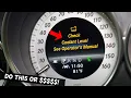 MERCEDES C CLASS CHECK COOLANT LEVEL W203 W204 W205 C180 C200 C220 C230 C250 C280 C300 C320