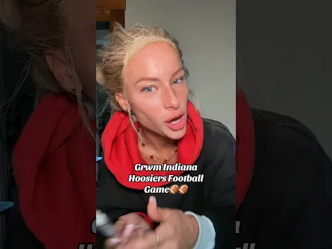 grwm for indiana hoosiers football game!!! #fail #gameday #indiana #hoosiers #beauty