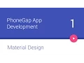 PhoneGap Android Material Design -