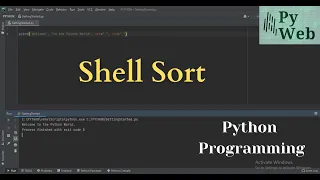 Shell sort in Python