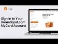 Home Depot Credit Card Login Tutorial 2026 How to Sign in to Your Homedepot com MyCard Account