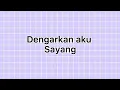 Lagu | Dengarkan aku sayang |  cover by yana