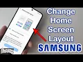 How to Change Home Screen Layout on Samsung