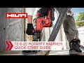 Hilti Nuron TE 6-22 Cordless Rotary Hammer - Quick-start Guide