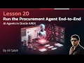 Oracle APEX AI Agents Tutorial Run the Procurement Agent End-to-End