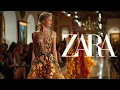 Elegant Fashion Runway - Stunning Gowns \u0026 Captivating Model Walk with Catwalk Music of ZARA