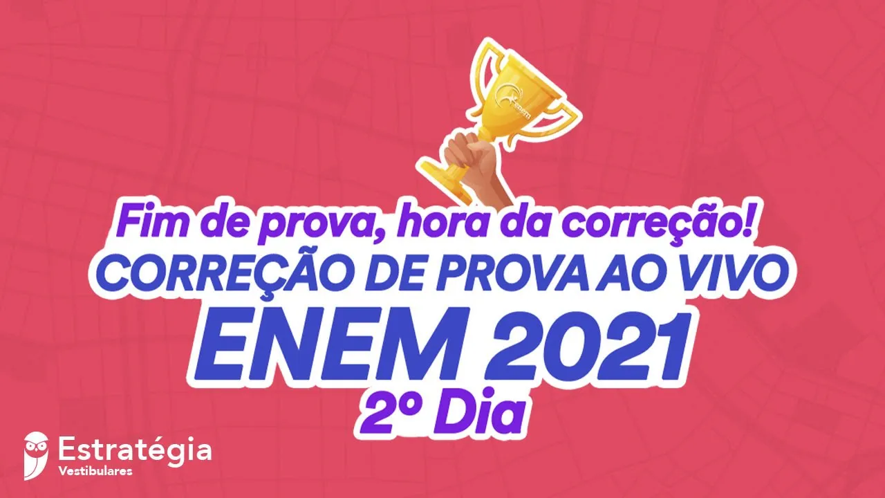 ENEM 2021 AO VIVO - Gabarito do 2° DIA de prova / Correção AO VIVO #ENEM #GABARITO