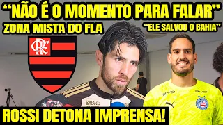 "NÃO É O MOMENTO PARA FALAR DISSO!" ROSSI DETONA IMPRENSA! FALA SOBRE RENOVAÇÃO NO FLAMENGO! E+