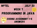 Week 7 Programming Assignments Java NPTEL HanumansView